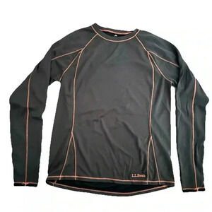 Men’s LL Bean Grey Lightweight Long Sleeve Size Medium Regular